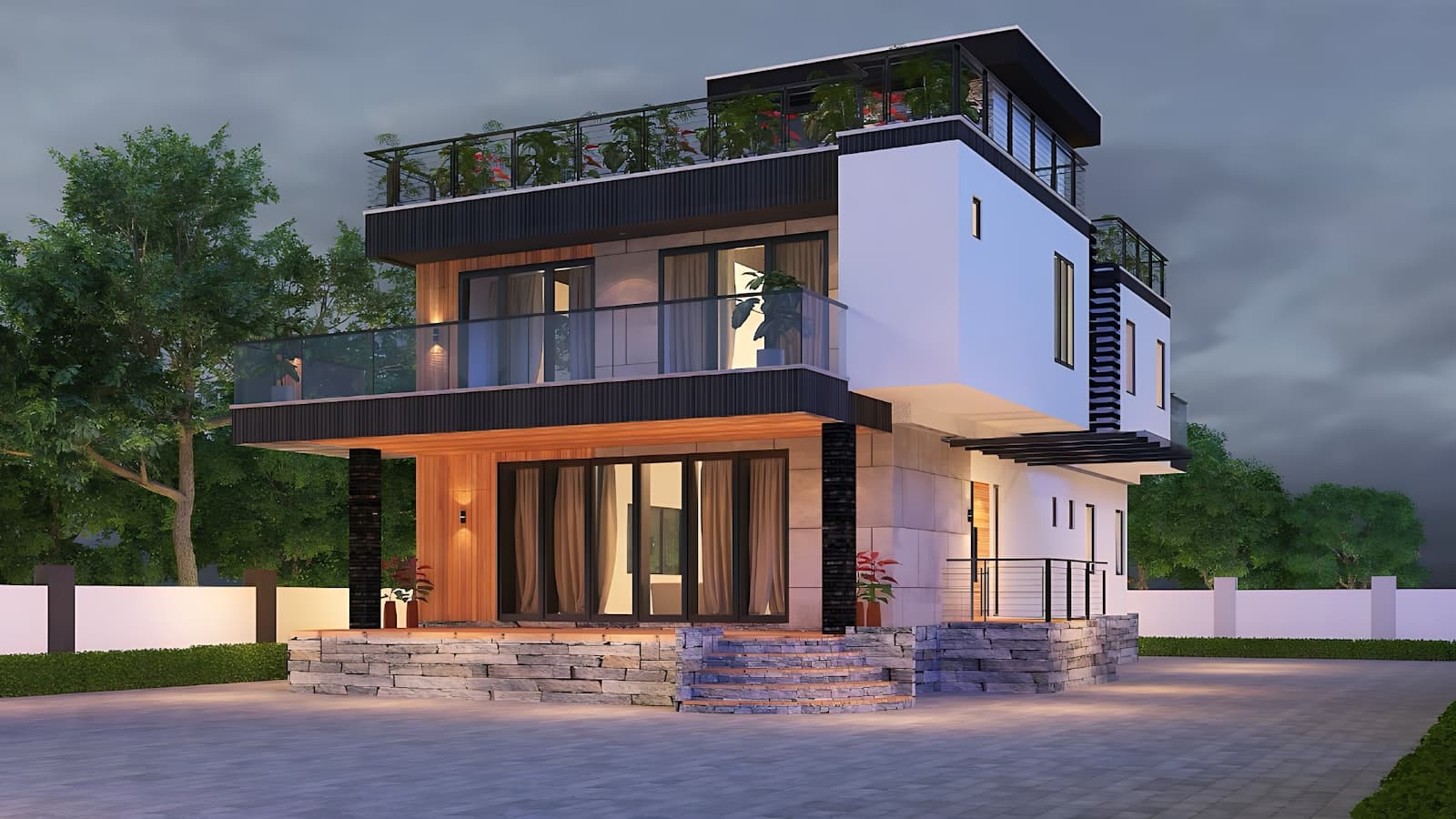 Illustration of a real estate / builder website in use
