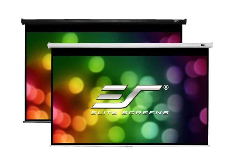 Wall / ceiling pull-down projection screen